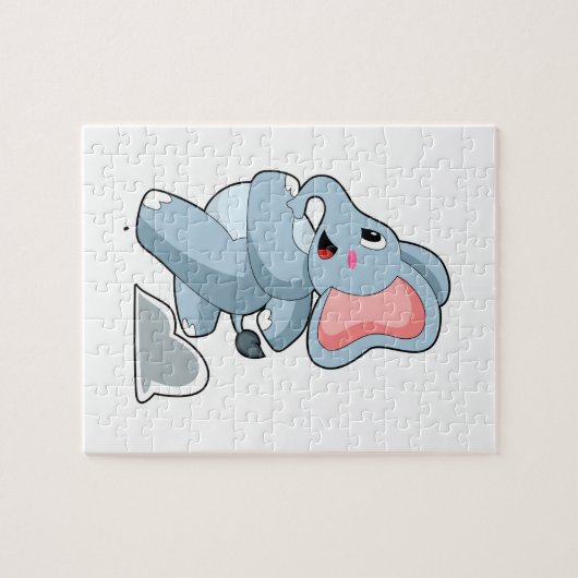 Elephant as Runner Legpuzzel (Horizontaal)