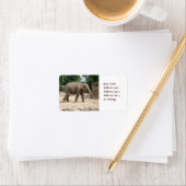 Eléphant Asiatique Marcher Sur Étiquette Adhésif S (En situation)