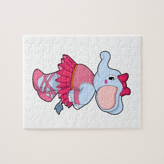 Elephant at Ballet with Skirt Legpuzzel (Horizontaal)