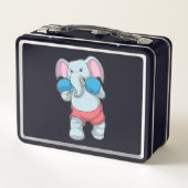 Elephant at Boxing with Boxing gloves (Achterkant)