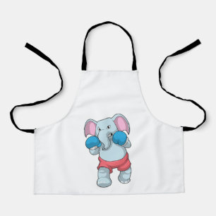 Elephant at Boxing with Boxing gloves Schort