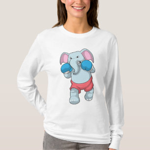 Elephant at Boxing with Boxing gloves T-shirt