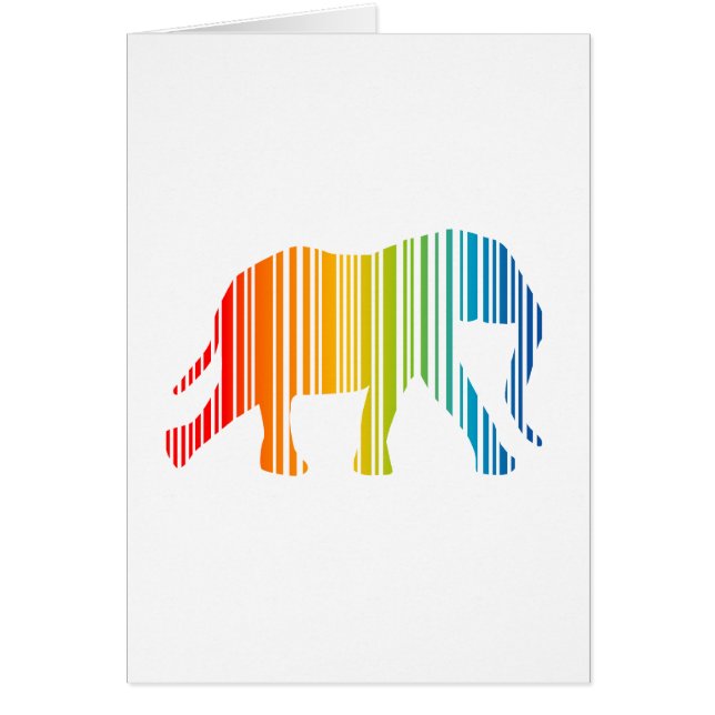 Eléphant avec code barre de couleur (Devant)