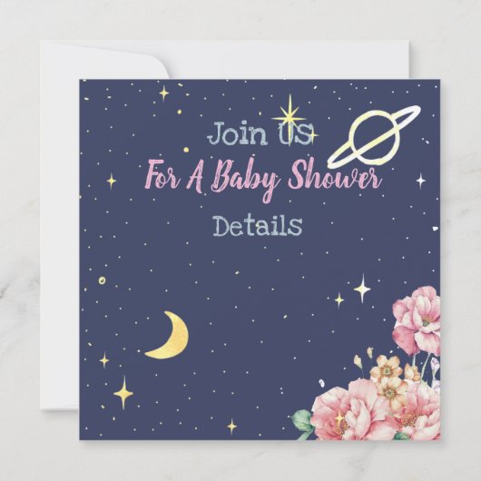 Elephant Avec Invitation Baby shower Kitten (Dos)