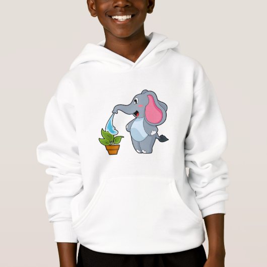 Eléphant avec Plante (Devant)