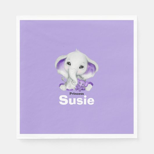 Eléphant avec serviette en papier en peluche lavan (Devant)
