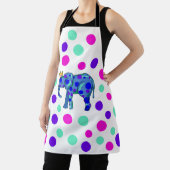 Eléphant avec tablier Pois (Insitu)