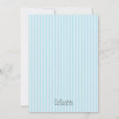 Elephant Baby Boy Shower Invitations avec ballon (Dos)