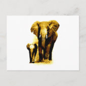 Elephant & Baby Elephant Briefkaart (Voorkant)