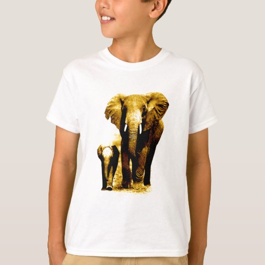 Elephant & Baby Elephant T-shirt (Voorkant)