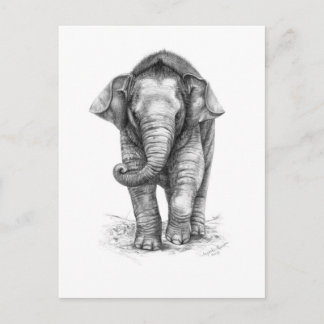 Elephant-Baby-ontwerp door Schukina G046 Briefkaart