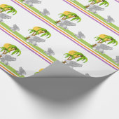 Elephant Baby-opvulpapier Cadeaupapier (Hoek)