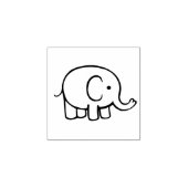 Elephant baby 	rubberstempel (Afrduk)