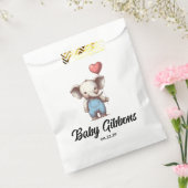 Elephant Baby shower Bedankzakje (Gezegeld)