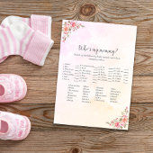 Elephant Baby shower dat mijn mama is Kaart