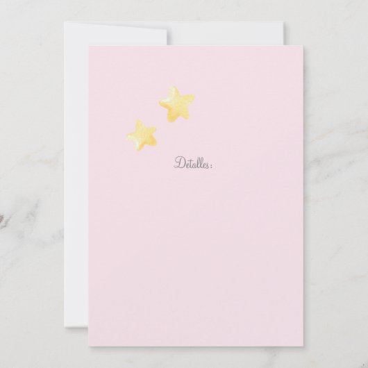 Elephant Baby shower Espagnol Invitation (Dos)