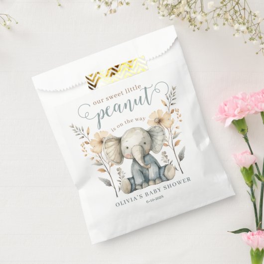 Elephant Baby shower Favor Bags Bedankzakje (Gezegeld)