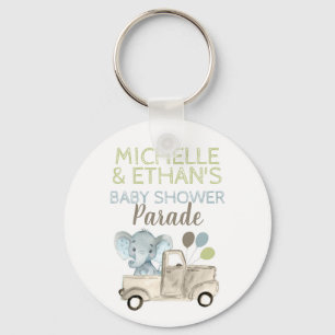 Elephant Baby shower Favor Sleutelhanger