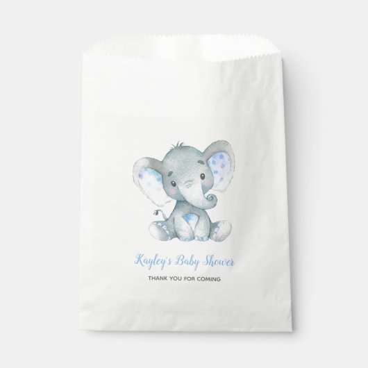Elephant Baby shower Favoriser Sacs Garçons Person (Devant)