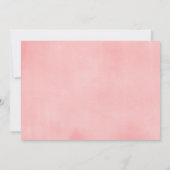 Elephant baby shower girl coral floral watercolos kaart (Achterkant)