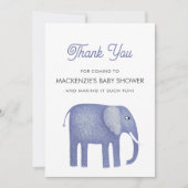 Elephant Baby shower Hartelijk dank Kaart (Voorkant)