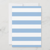 Elephant Baby shower Invitation Baby shower garçon (Dos)