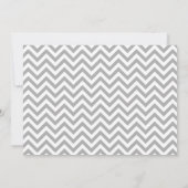 Elephant Baby shower Invitation Chevron mint groen Kaart (Achterkant)
