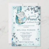 Elephant Baby shower Invitation Kaart (Voorkant)
