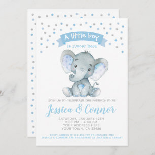 Elephant Baby shower Kaart
