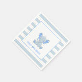 Elephant Baby shower Napkin - Boy - Custom Servet (Hoek)