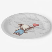 Elephant Baby shower Papieren Bordje (Gekanteld)