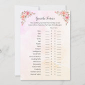 Elephant Baby shower raadt de Kaart van het spel (Voorkant)