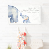 Elephant Baby shower Spandoek (Insitu)