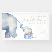 Elephant Baby shower Spandoek (Horizontaal)