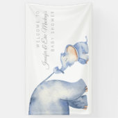 Elephant Baby shower Spandoek (Verticaal)