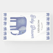 Elephant Baby shower Welkom Spandoek (Horizontaal)