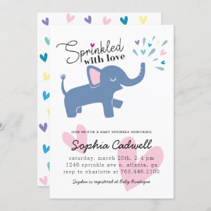 Elephant Baby Sprinkle Kaart
