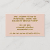 Elephant Baby Visitekaartje (Achterkant)