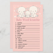 Elephant Baby word scramble game (Voorkant / Achterkant)
