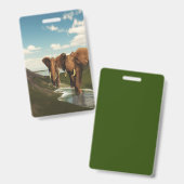 Elephant Badge (Front & Back)