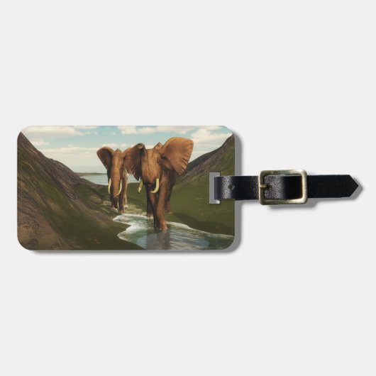 Elephant Bagagelabel (Voorkant horizontaal)