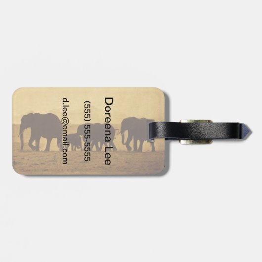 Elephant Bagagelabel (Achterkant horizontaal)