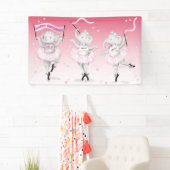 Elephant Ballerina Dance Birthday Spandoek (Insitu)