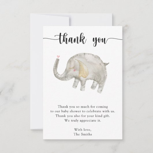 éléphant ballon aquarelle merci (Devant)