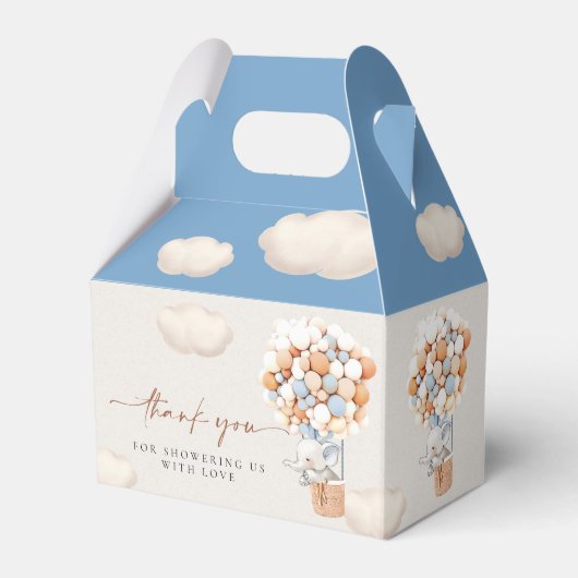 Elephant-ballons voor draagtas bedankdoosjes (Voorkant Zijde)