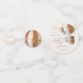 Eléphant Balloon Baby shower Confetti (Devant)