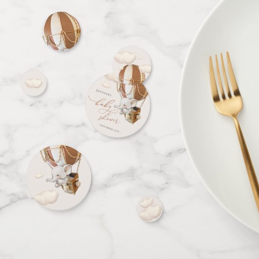 Eléphant Balloon Baby shower Confetti (Groupe)