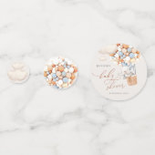 Eléphant Balloon Baby shower Confetti (Devant)