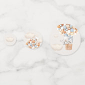 Eléphant Balloon Baby shower Confetti (Derrière)