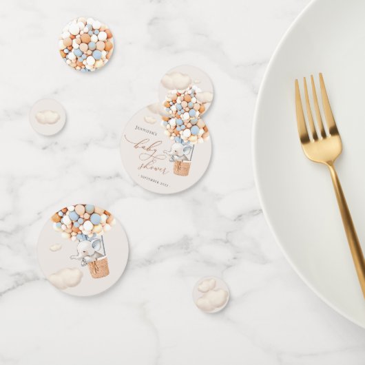 Eléphant Balloon Baby shower Confetti (Groupe)